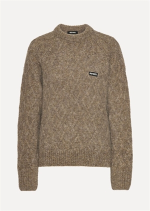 Fluffy knit jumper Pine Bark ROTATE By Birger Christensen 